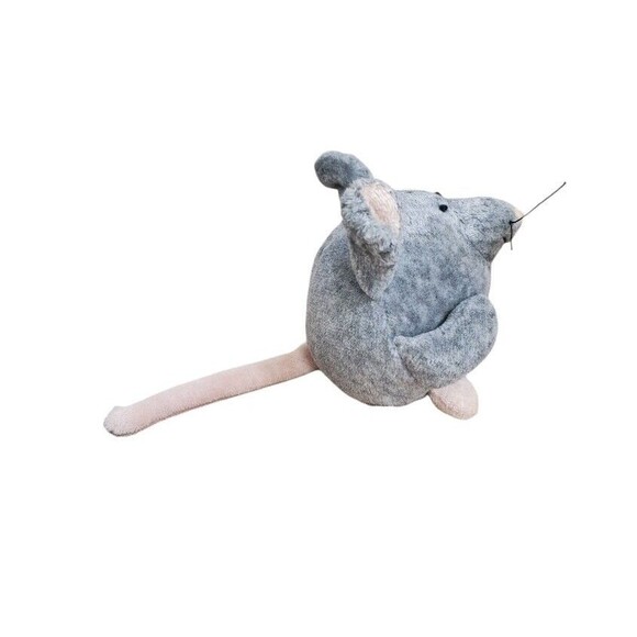 RARE Jellycat Tiny Ping Pong Mouse Mini Doormouse Plush Gray Pink Tail 2" - Picture 14 of 16